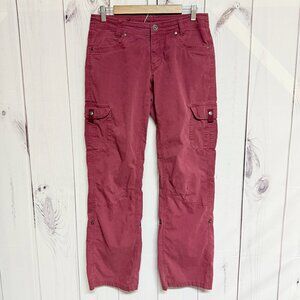 KÜHL Women’s Splash Pants Size 8 Red Patina Dye Convertible EUC